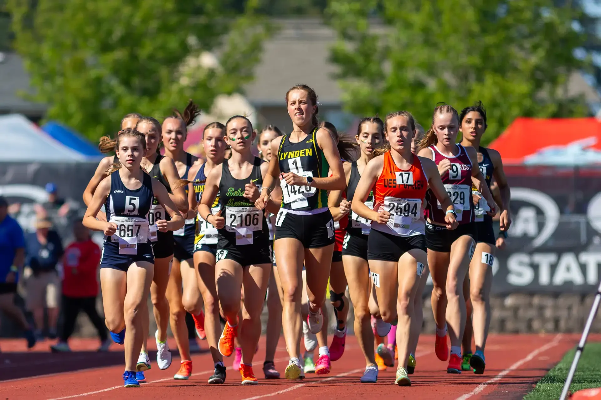 WIAA State Track and Field Championships Girls Podium Tacoma