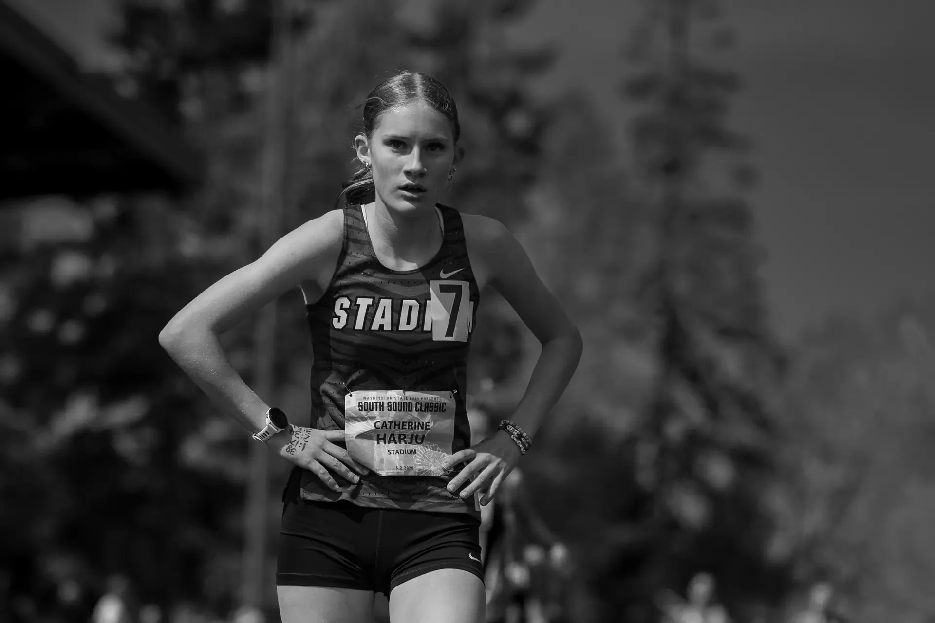 Catherine Harju Stadium High School Track Portrait Sparks Stadium