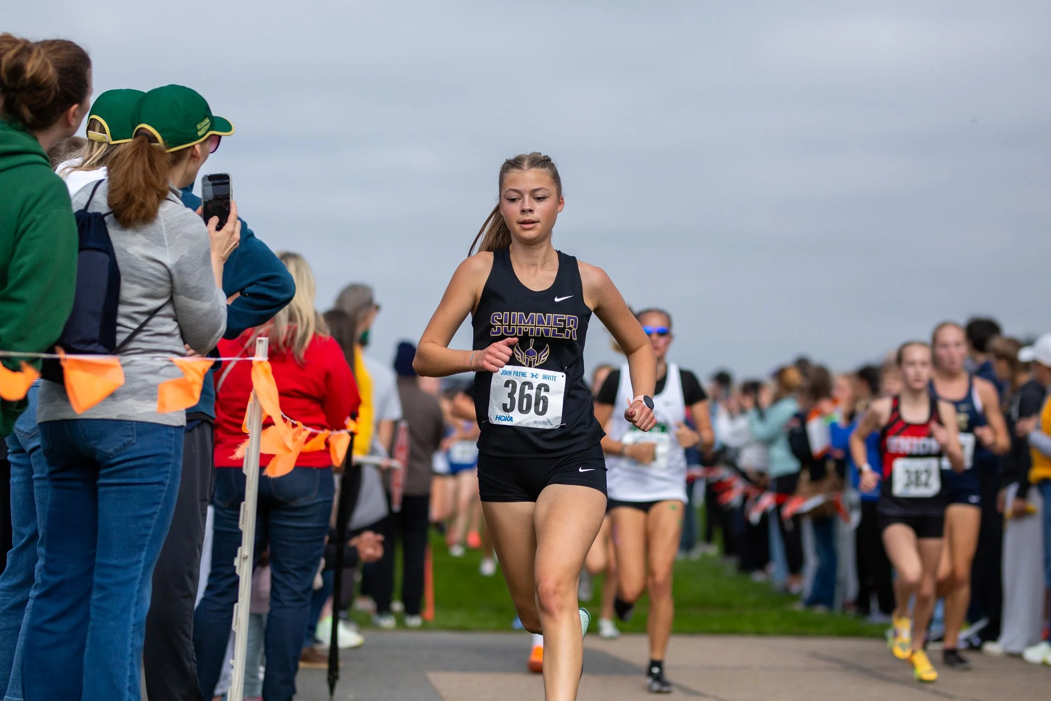 Maren Rodgers racing at the John Payne XC 2026