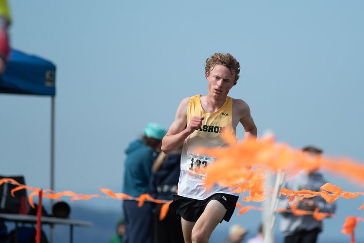 Joshua Healey of Vashon Island running at the John Payne Invitational (2026)