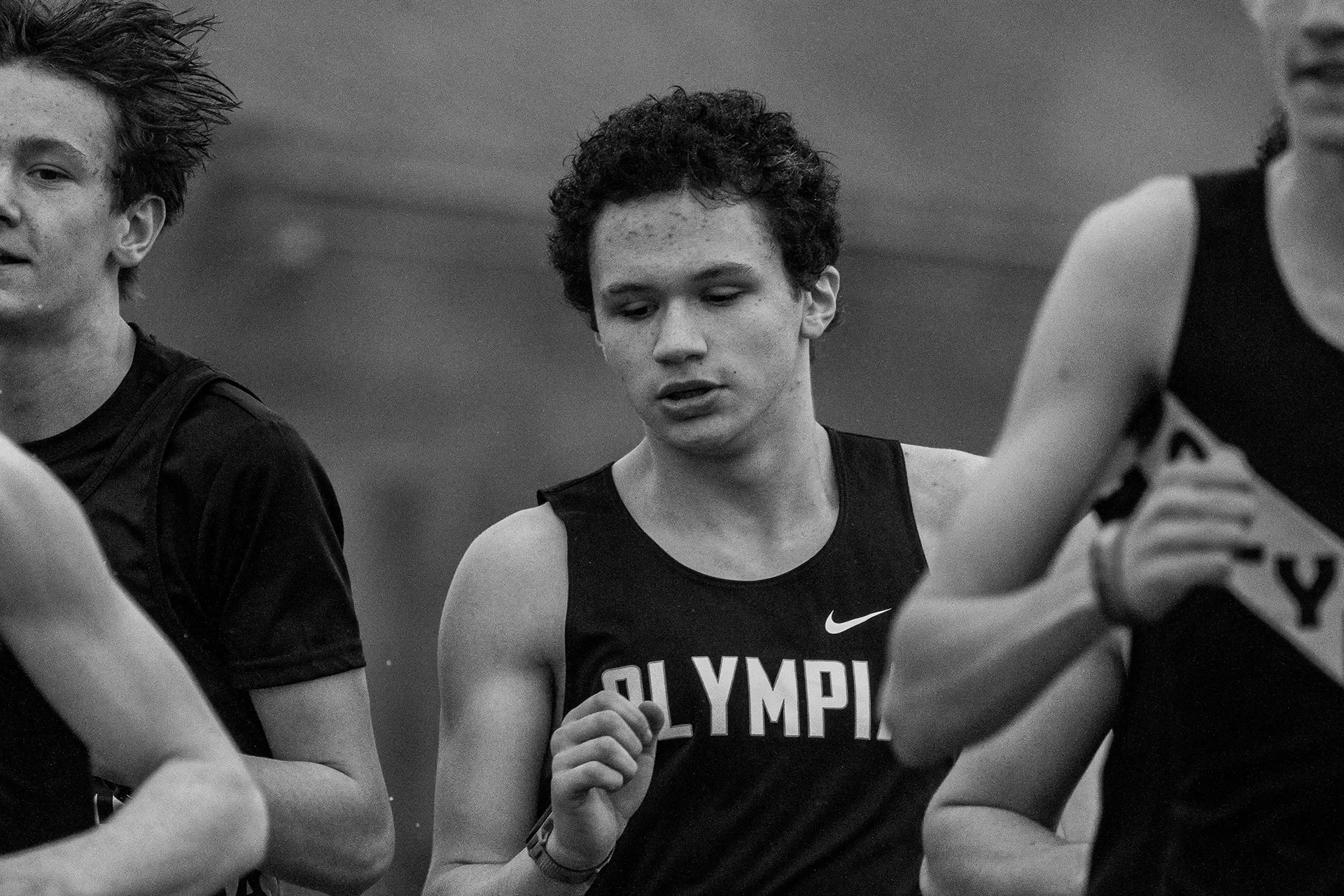 Ephraim Moore competing in the 1600M