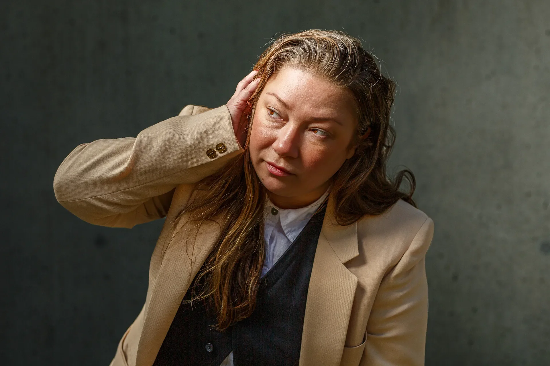 Jennifer Harju in an editorial portrait session, Olympia WA, 2026
