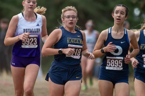 Chloe Summers of Pope John Paul II cross country. Photo by Russell Moore.