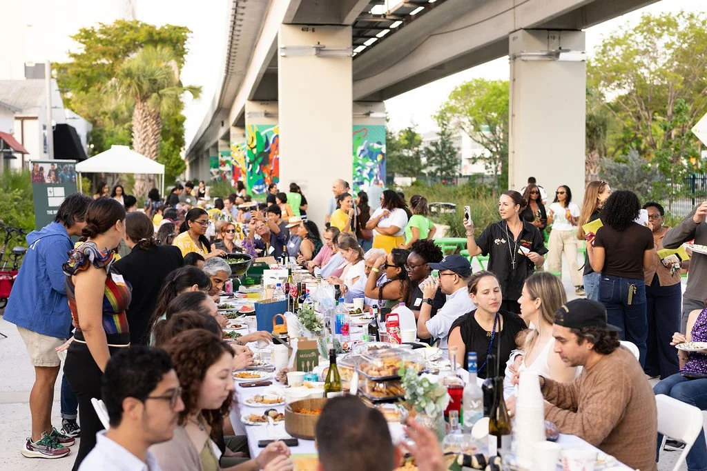 The community gathered at the Longest Table