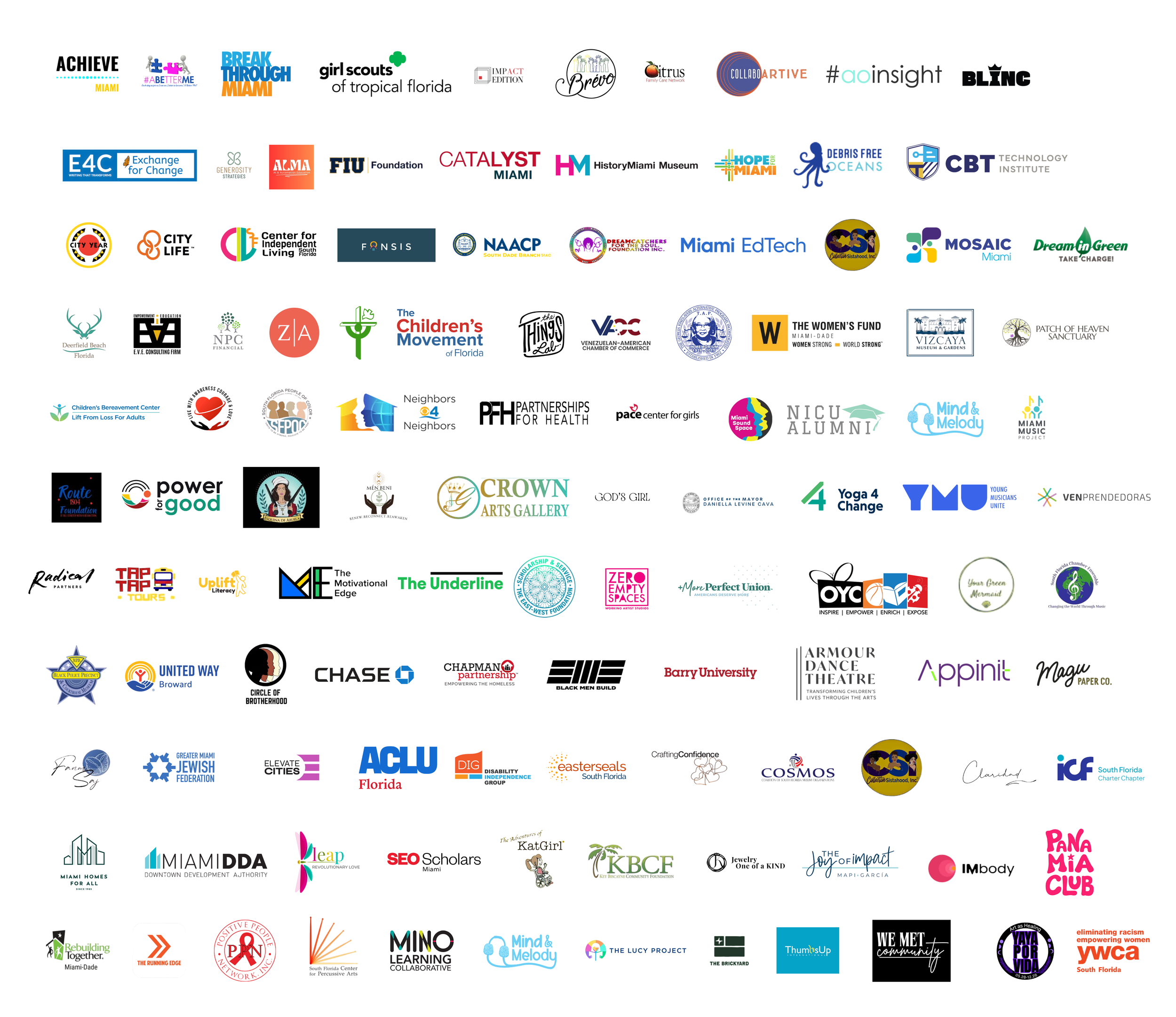 Logos of the 2026 10 Days of Connection host organizations