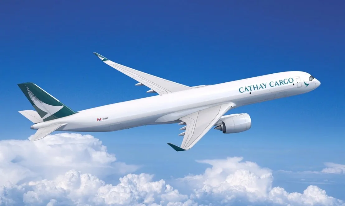 Cathay Cargo A350F in flight