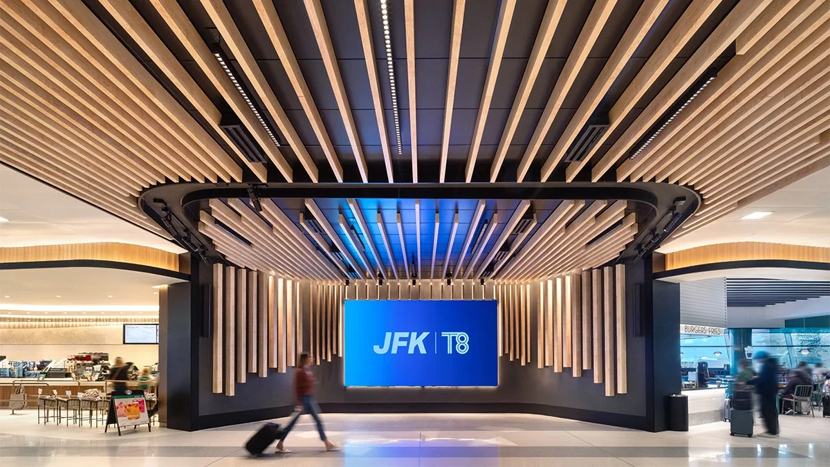 JFK Terminal 8 new retail and passenger amenities area