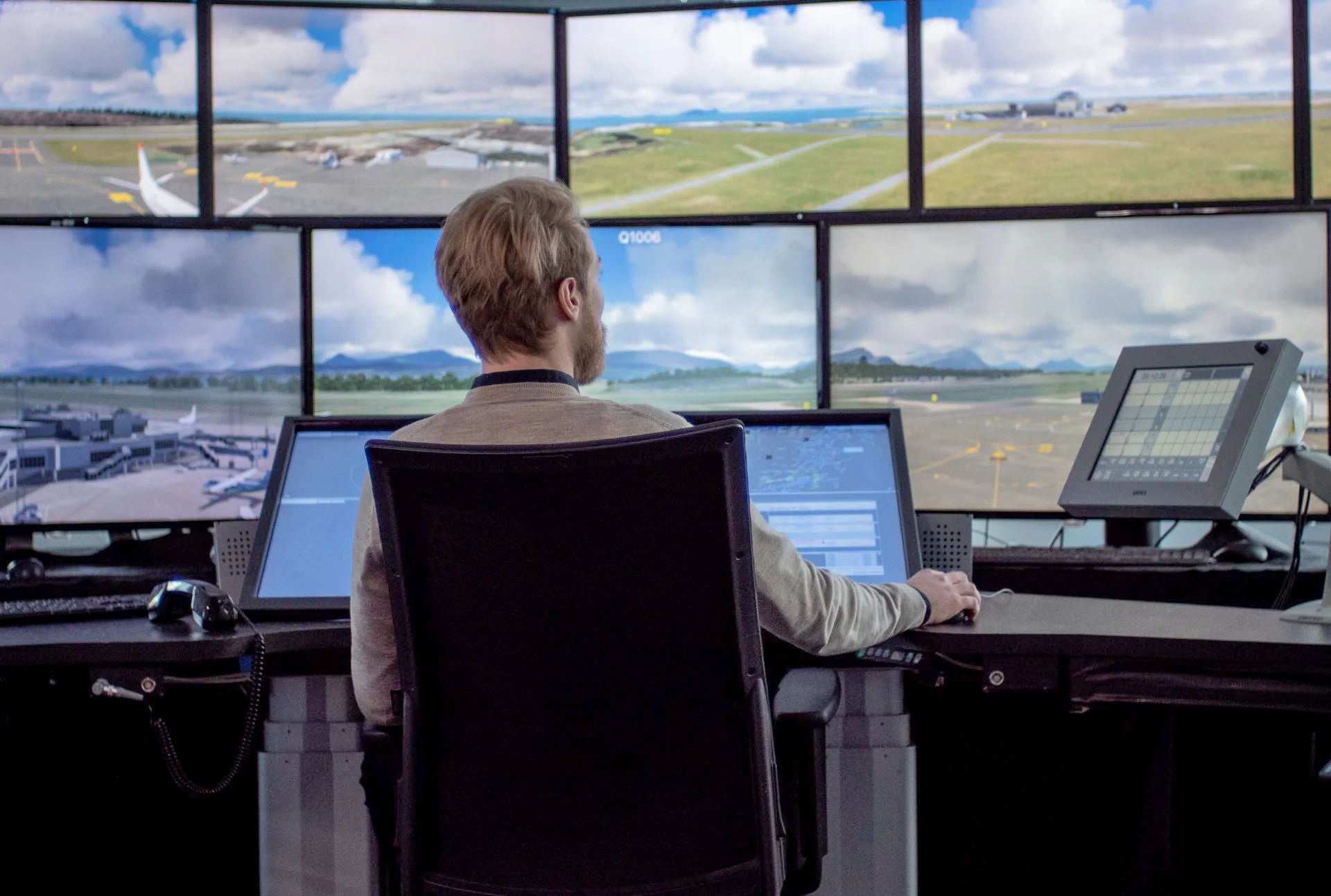 Digital remote tower control position