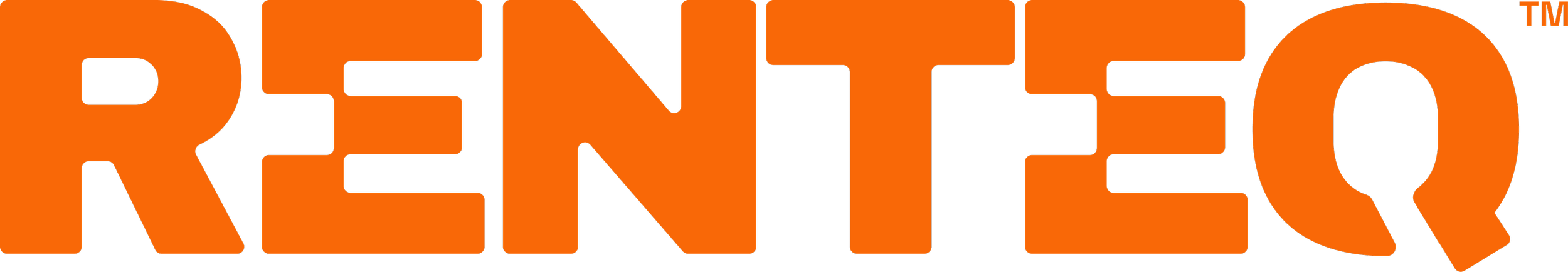Renteq Logo Clean Orange