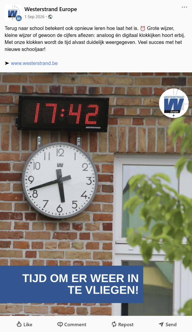 Socialmediacontent voor Westerstrand