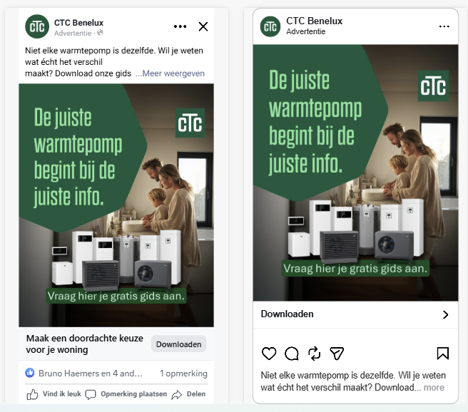 Advertentiecampagne voor CTC