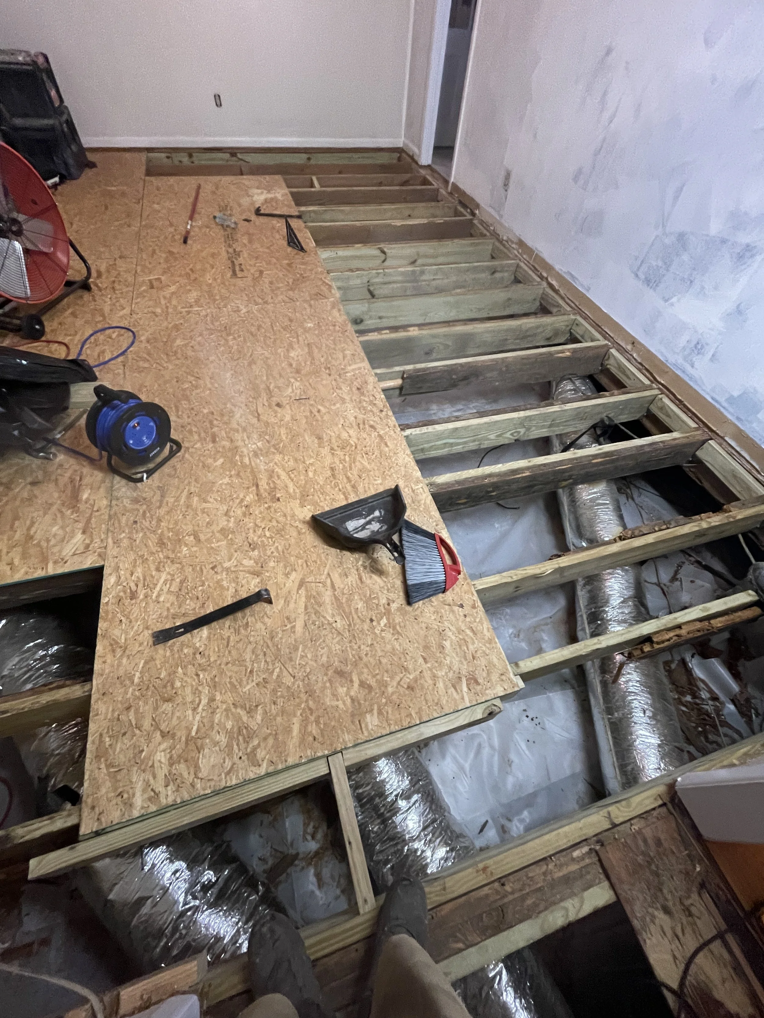 Concrete Subfloor Prep and Leveling Augusta GA