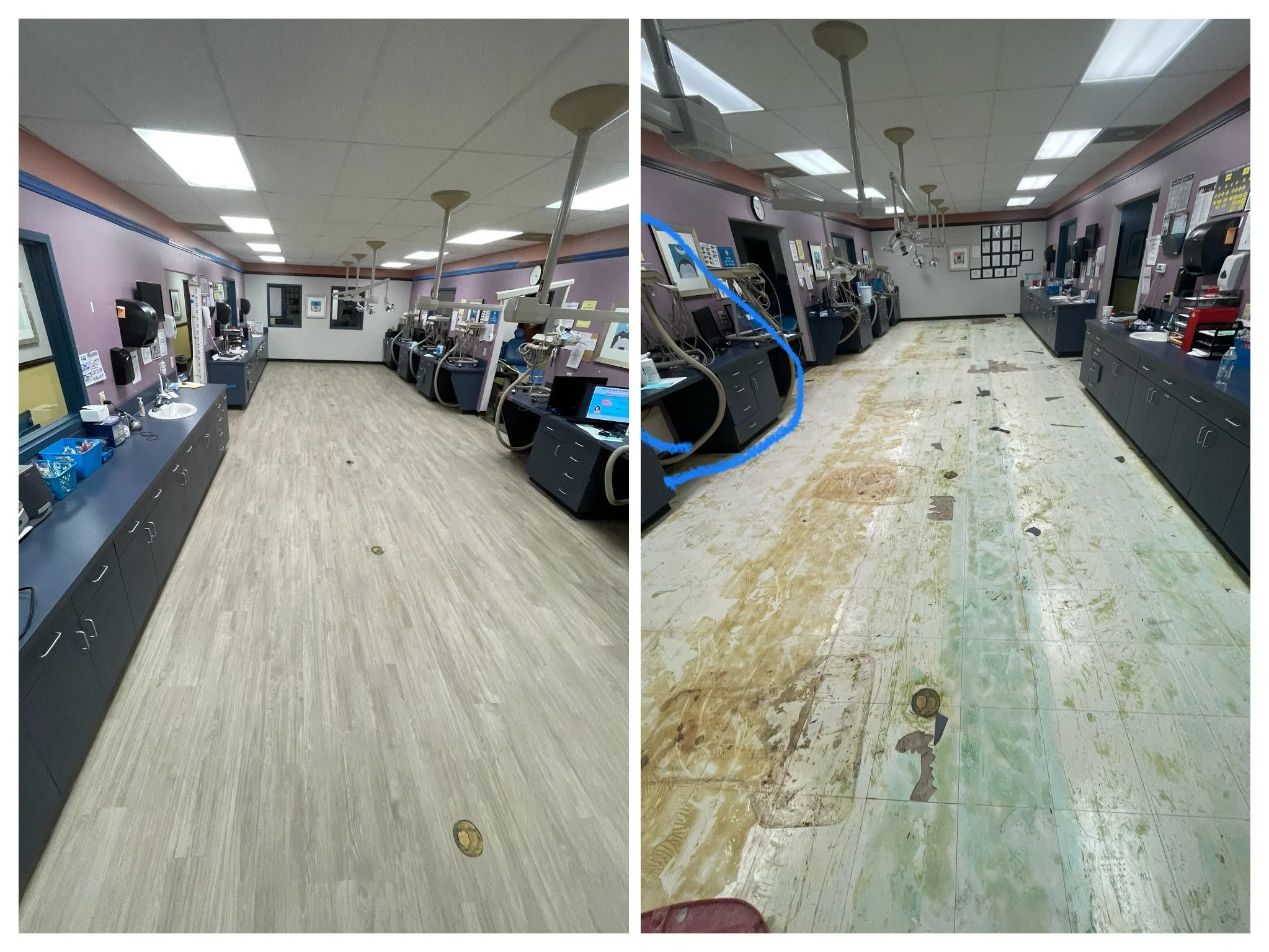 Commercial Luxury Vinyl Plank Installation Martinez GA
