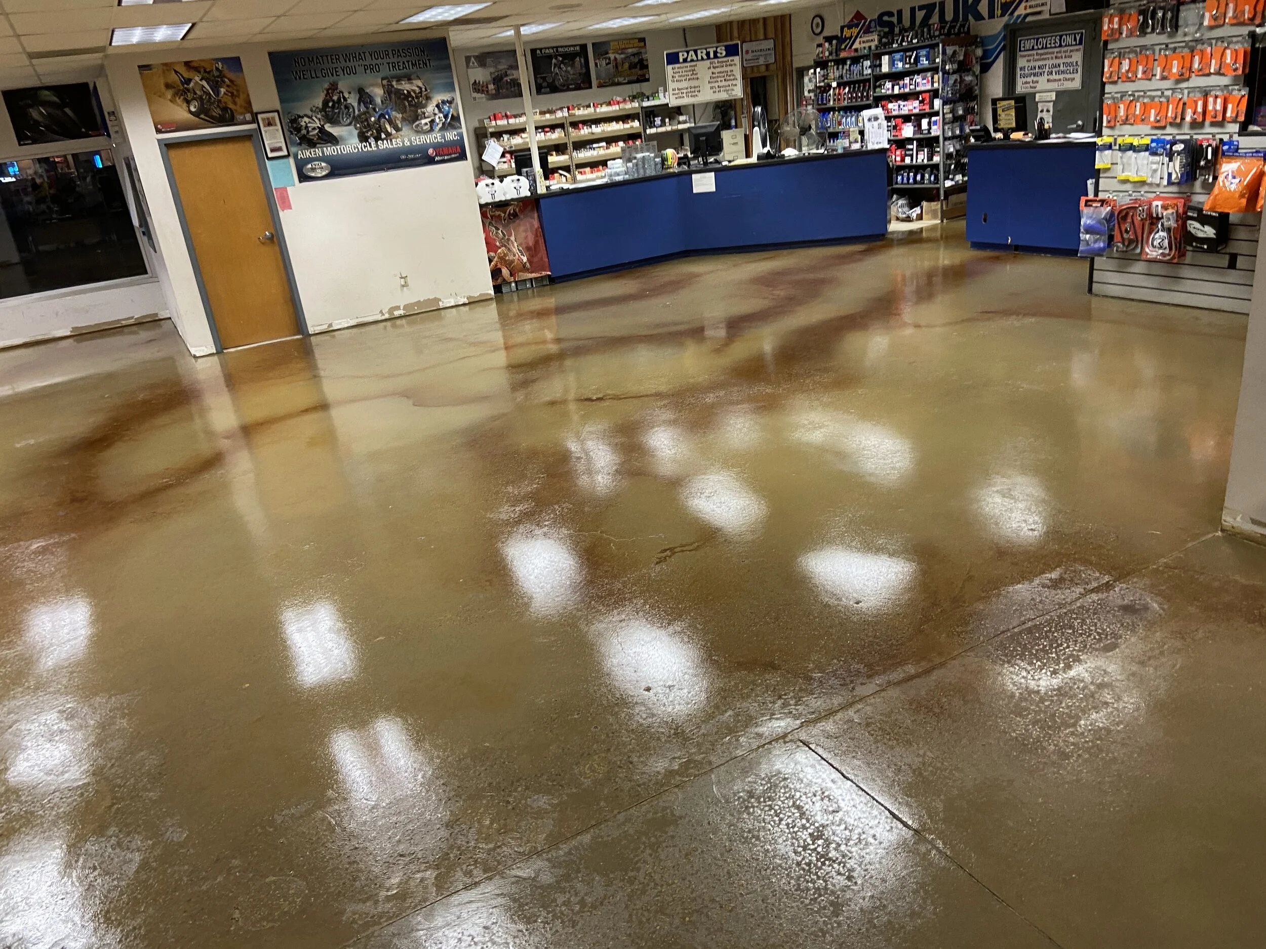 Acid Stained Concrete Floor Augusta