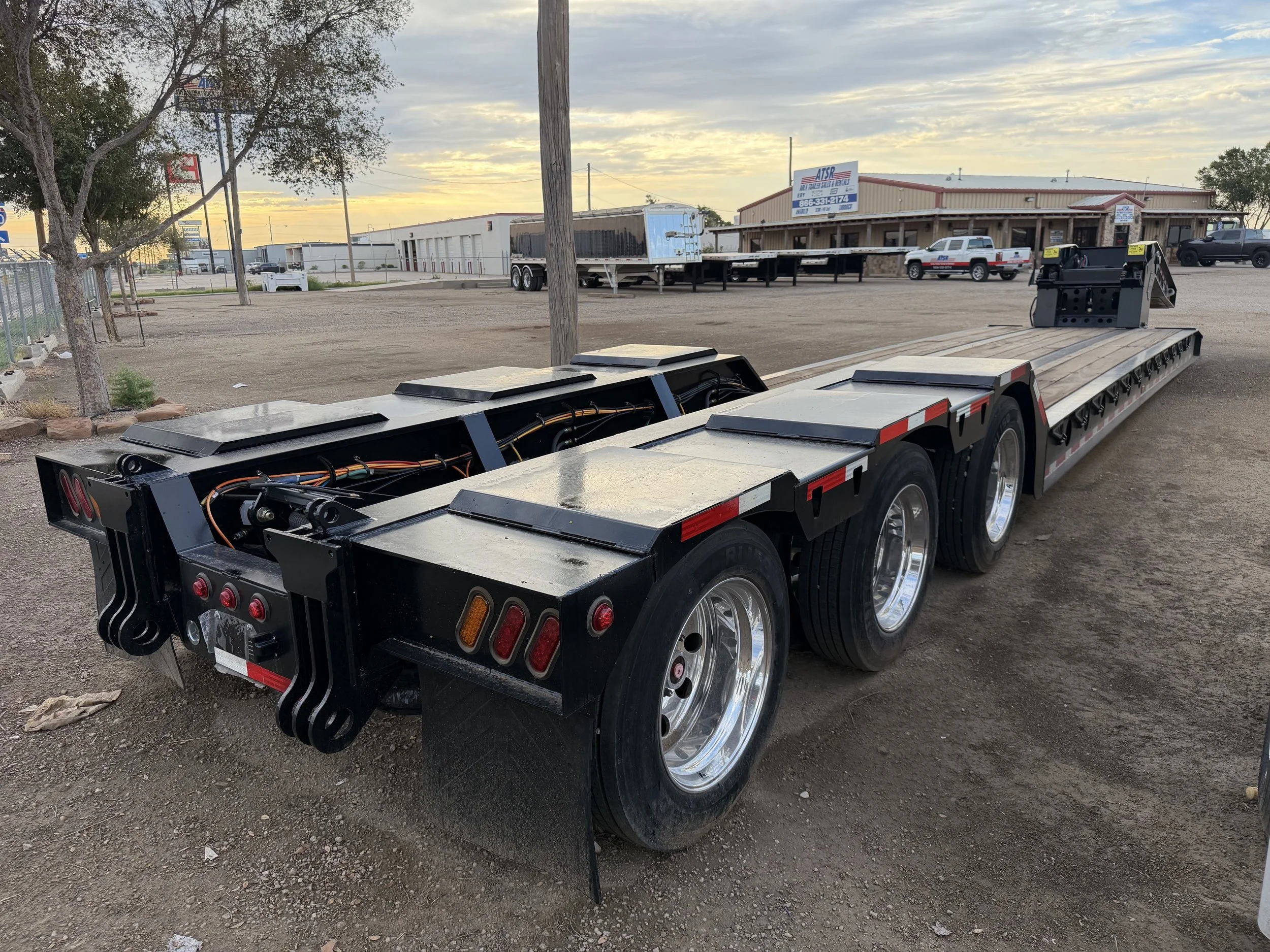 Atoka 55 ton RGN lowboy trailer
