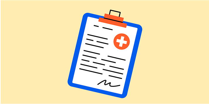 medical clipboard illustration
