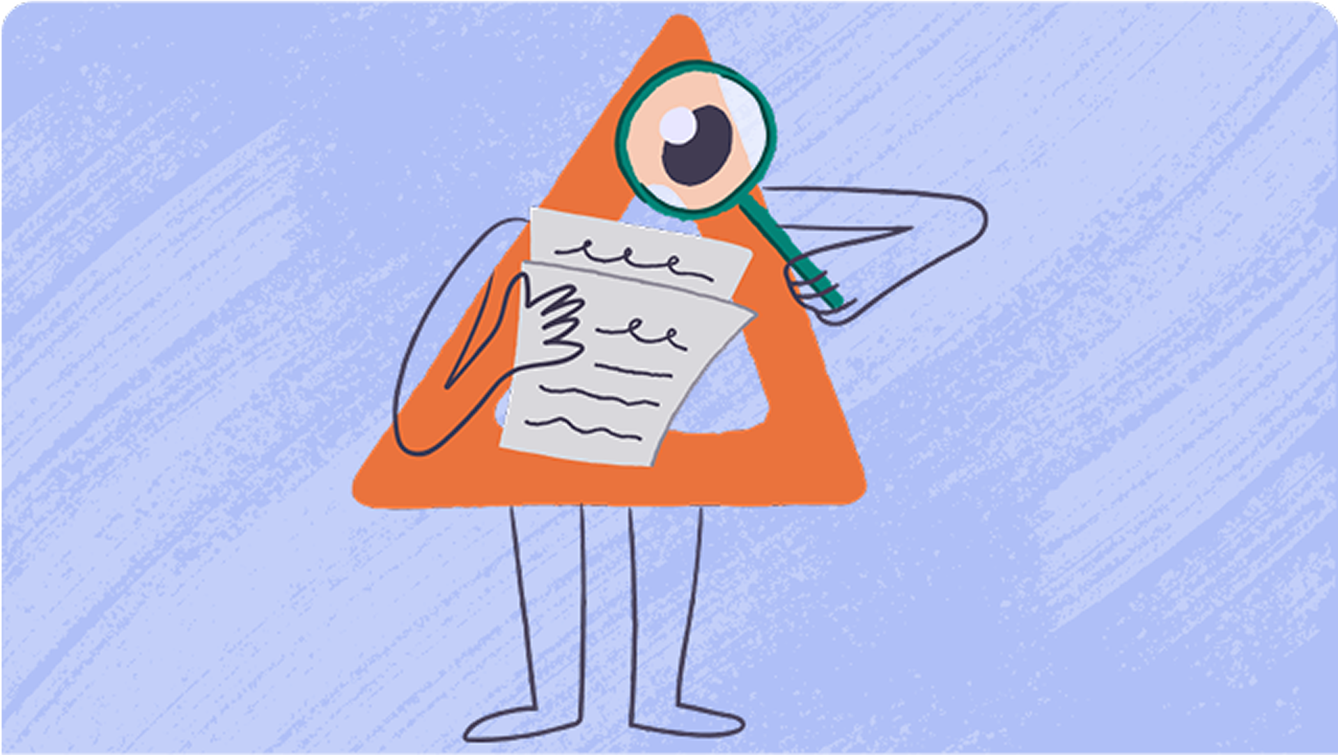 Deltie, the Coach avatar, examines a report