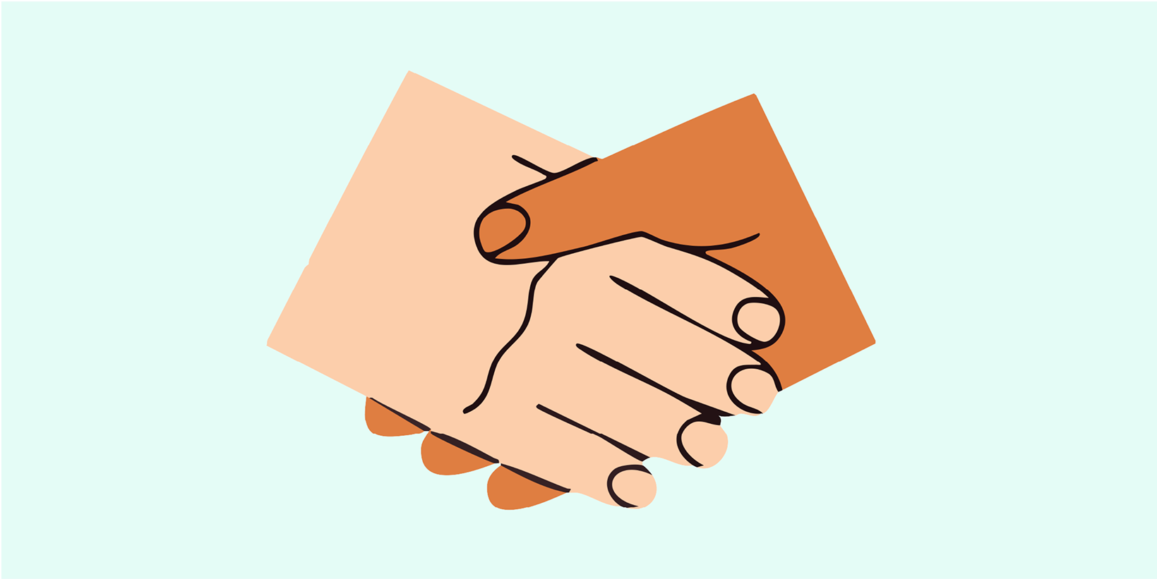 hands reaching out to each other