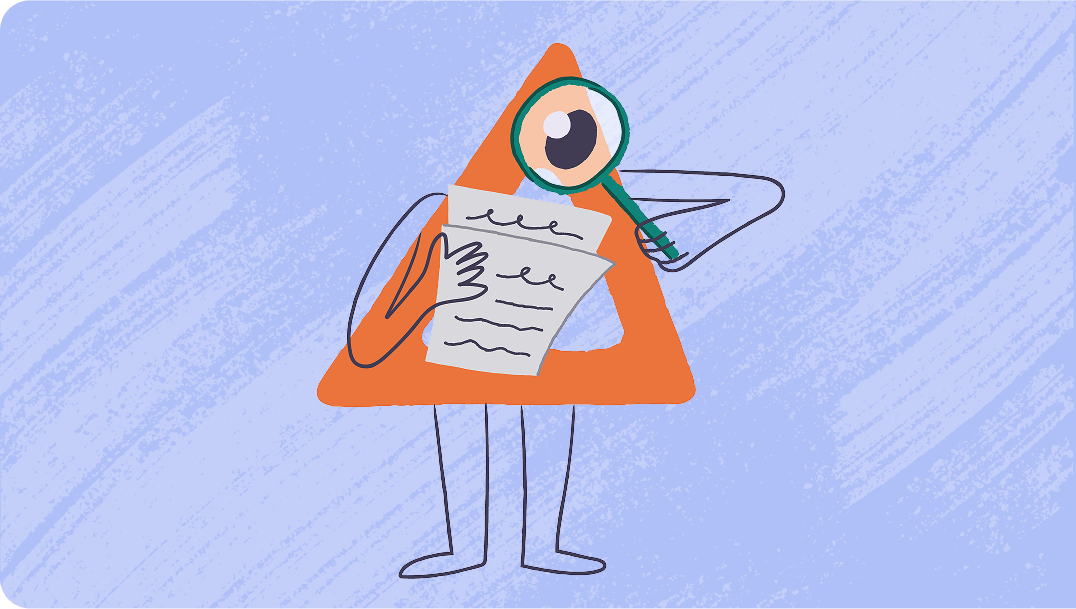 Deltie, the Coach avatar, examines a report