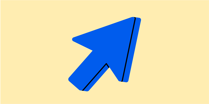 arrow pointing up and right