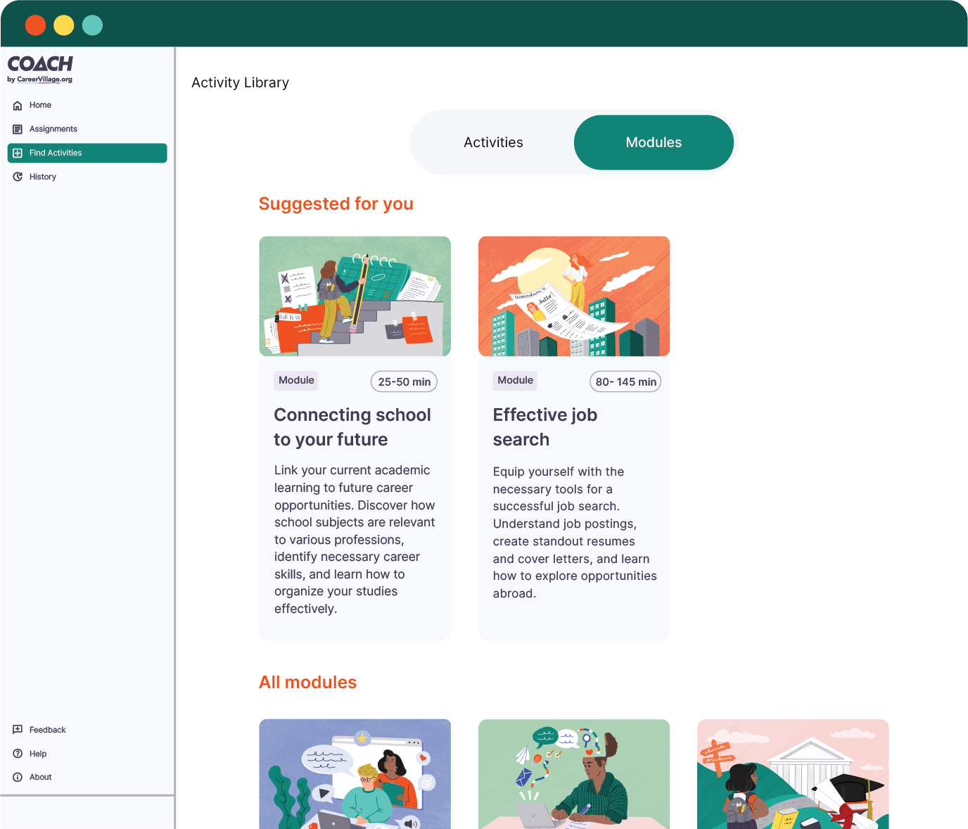 Coach module library