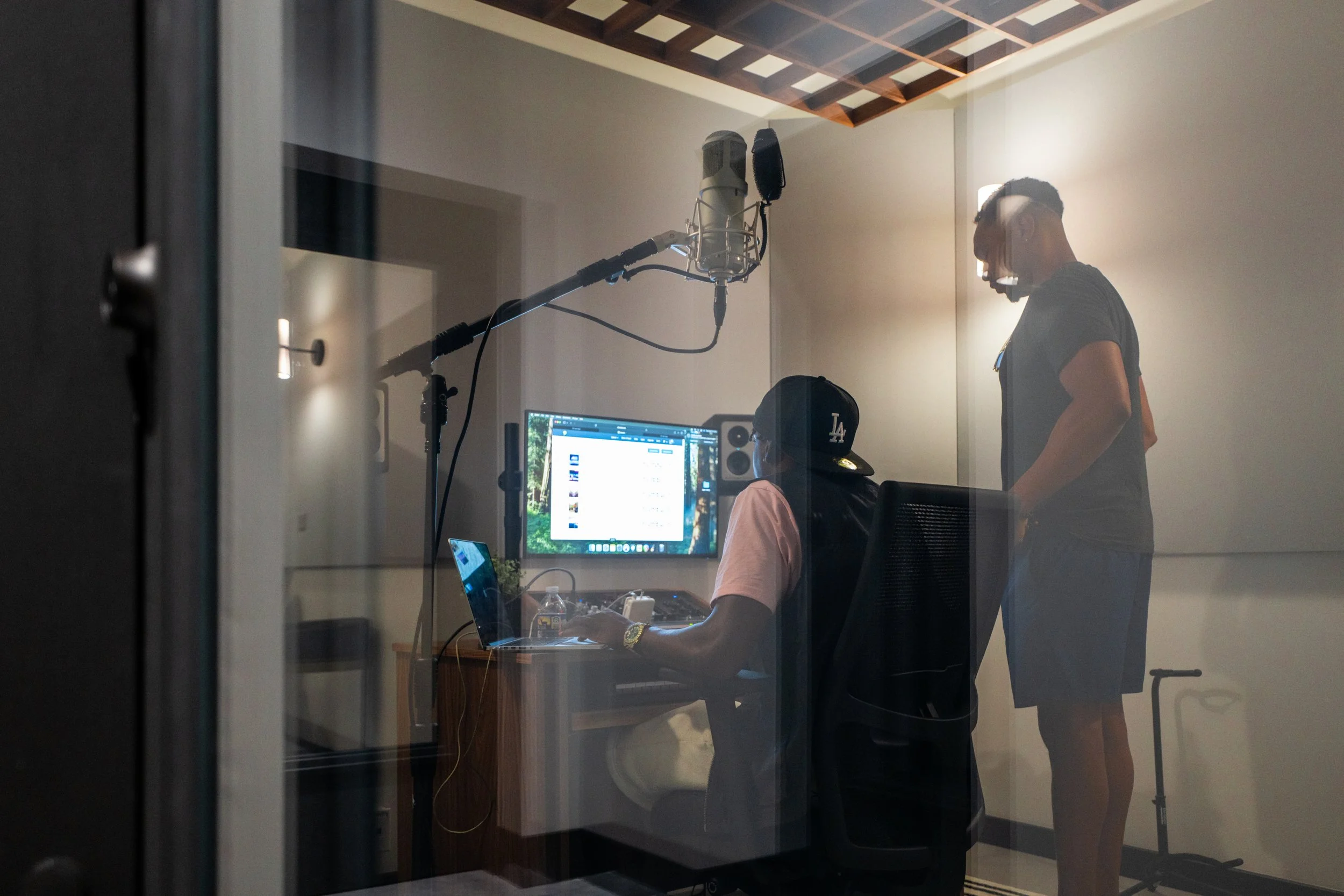 Synths and laptop in a writing suite