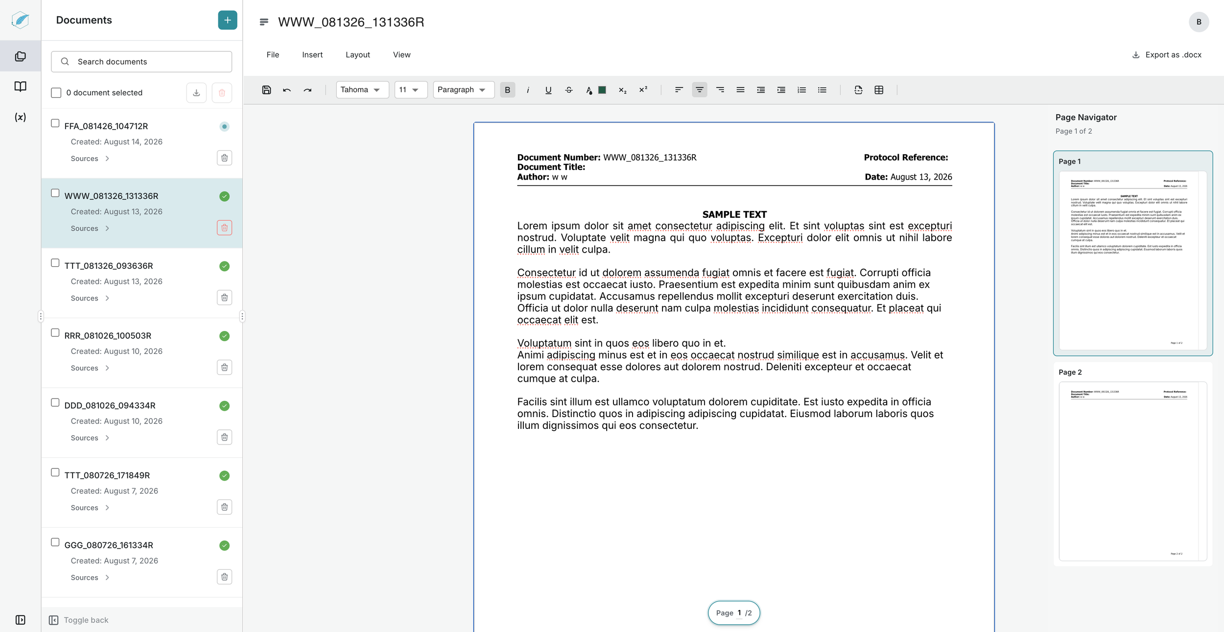 MegaScribe application interface screenshot