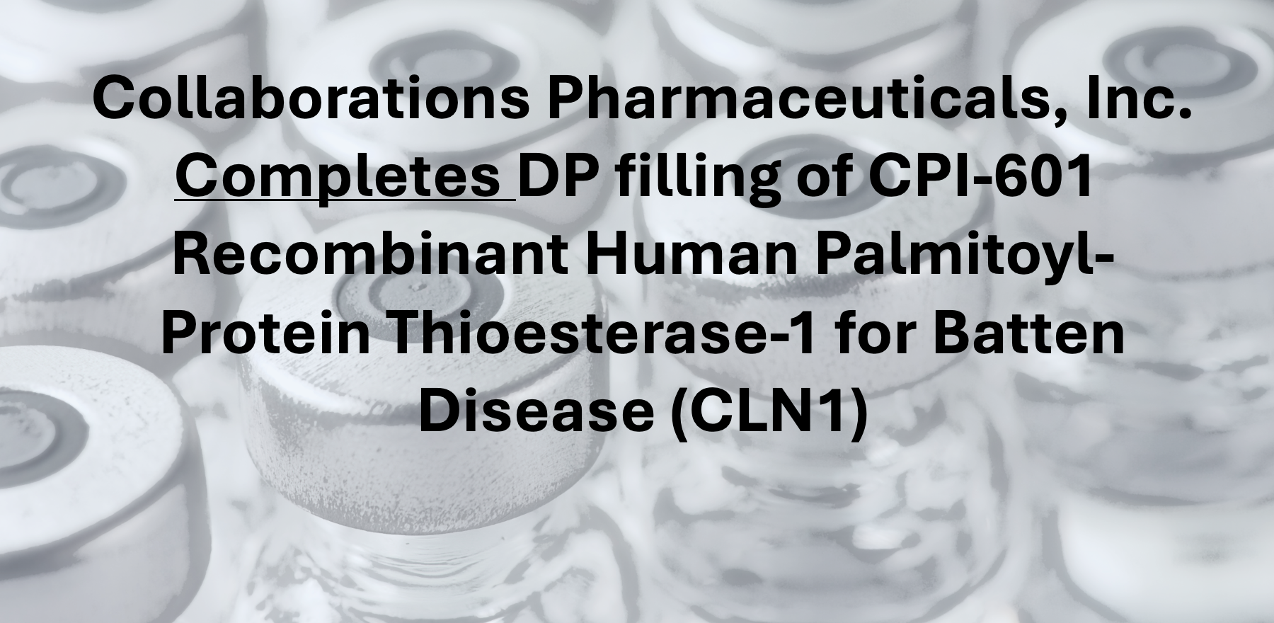 GMP manufacturing announcement headline