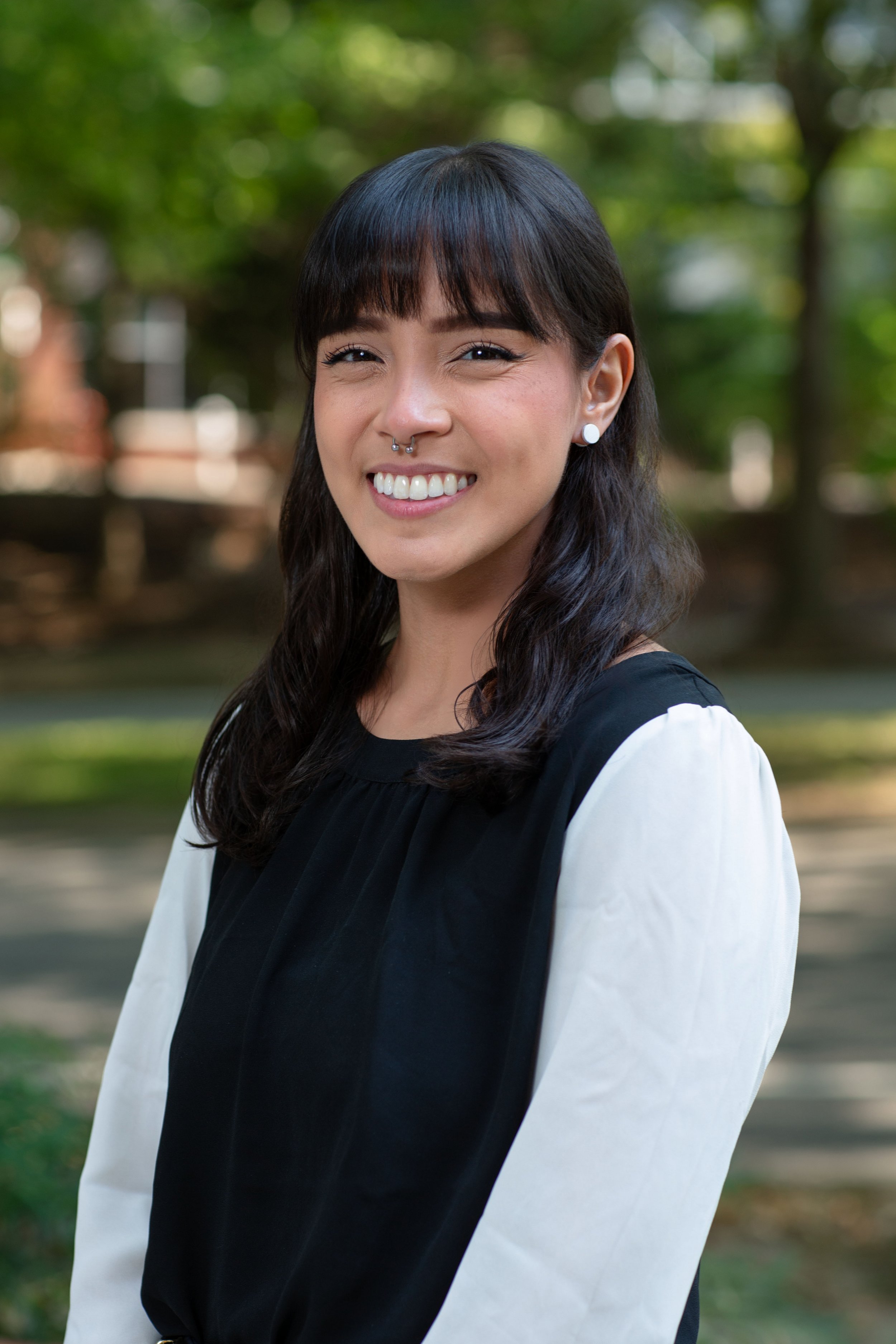 Headshot of Melanie Tojong, software engineer for Collaborations Pharmaceuticals Inc
