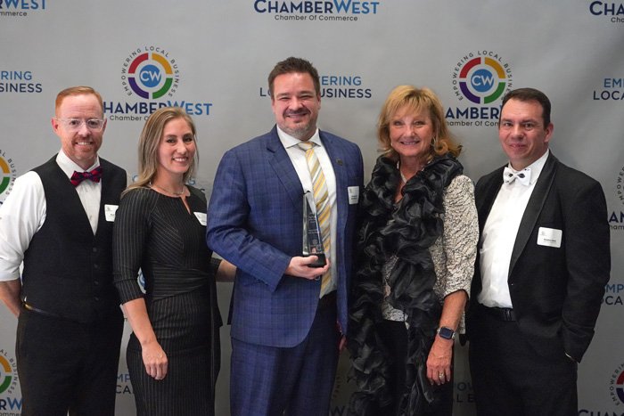 Matt MacPherson with local business and community leaders