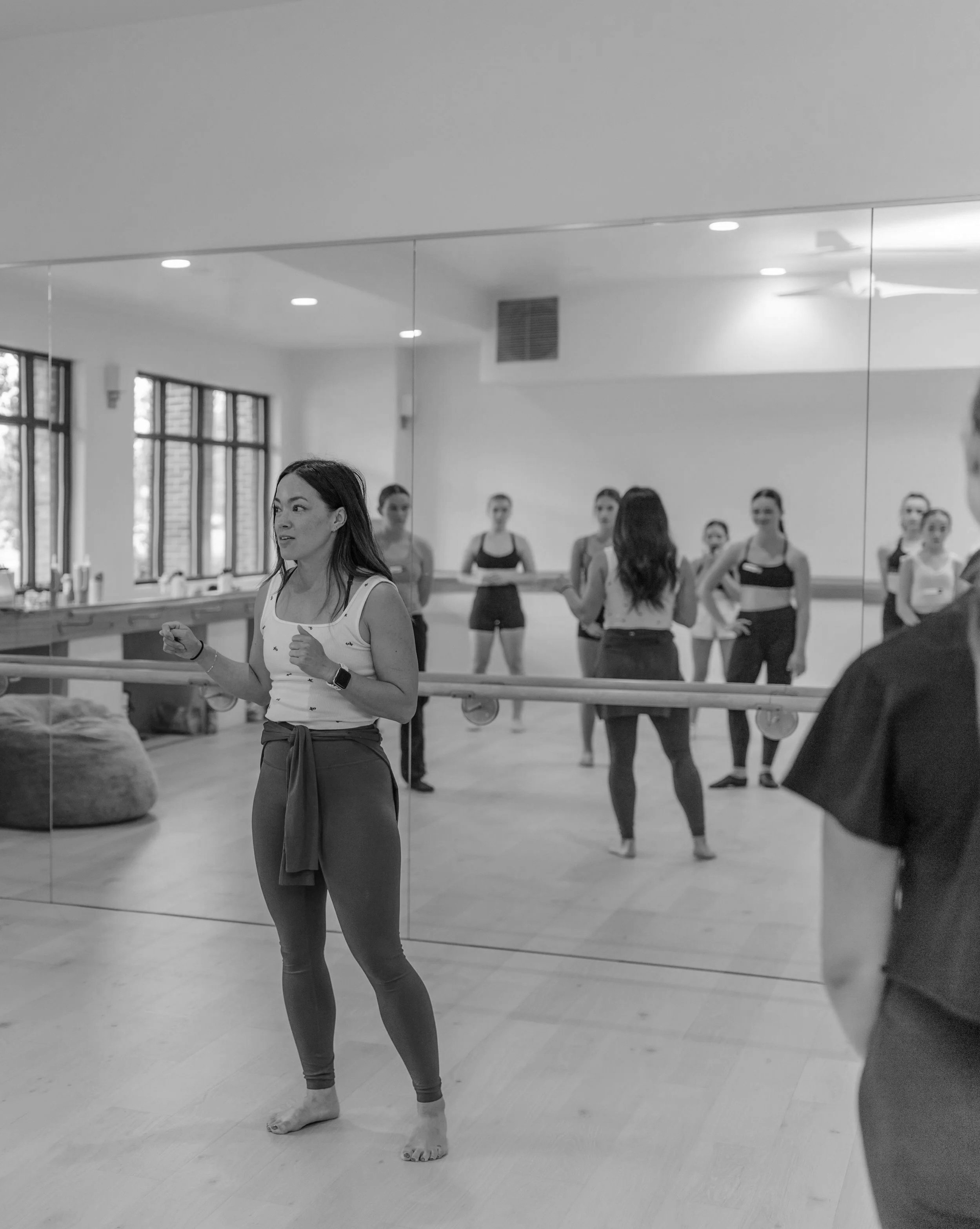 509 Collective dancers in focused studio training