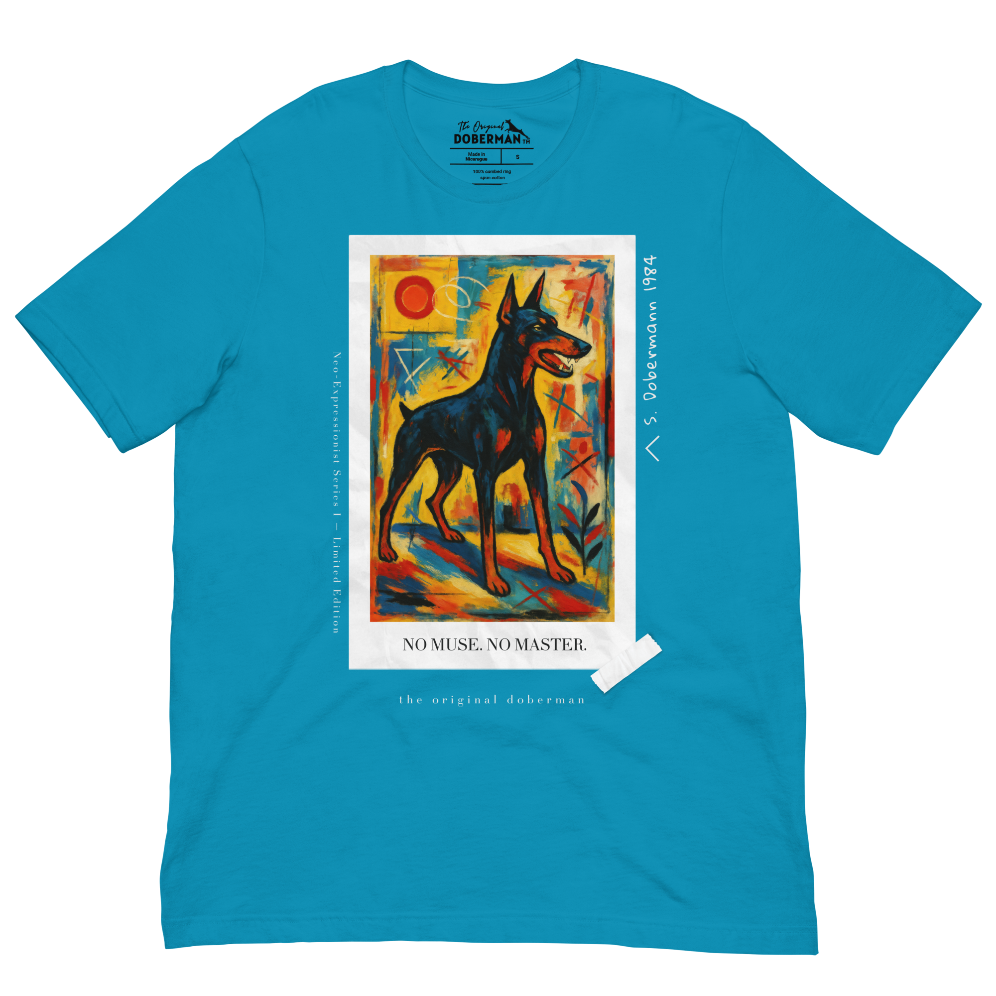 No Muse. No Master. - 1980s Era Doberman T-Shirt - Unisex