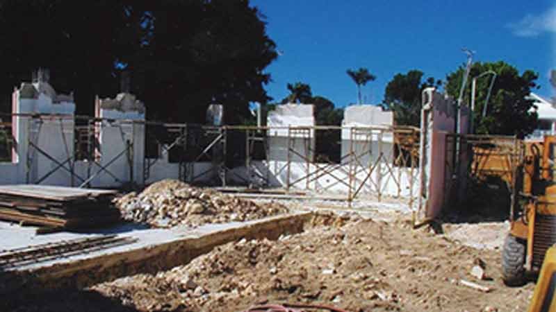 Photo of early stages of construction project.