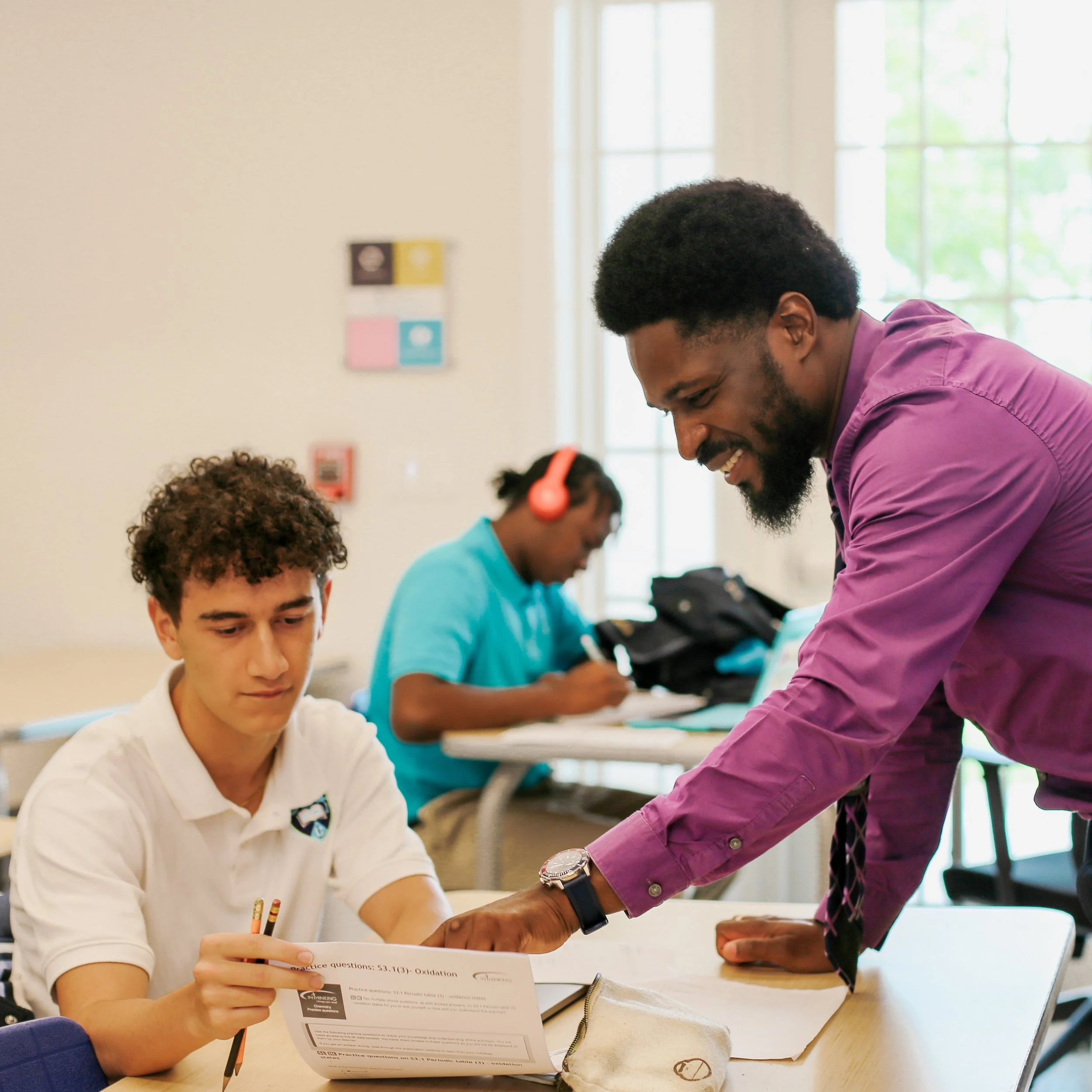 LCIS faculty member on campus.