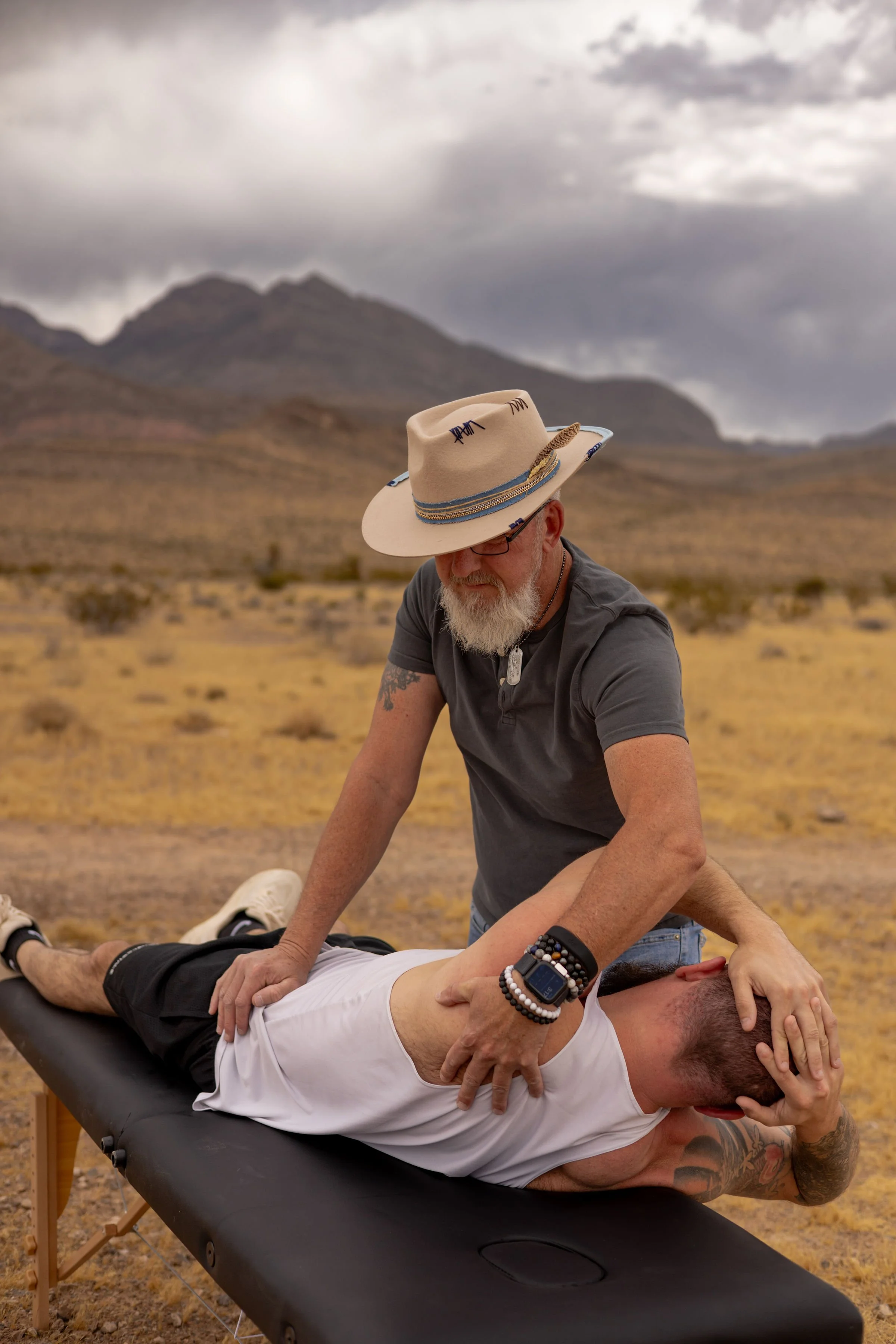 Johnny Crouse in the Las Vegas desert