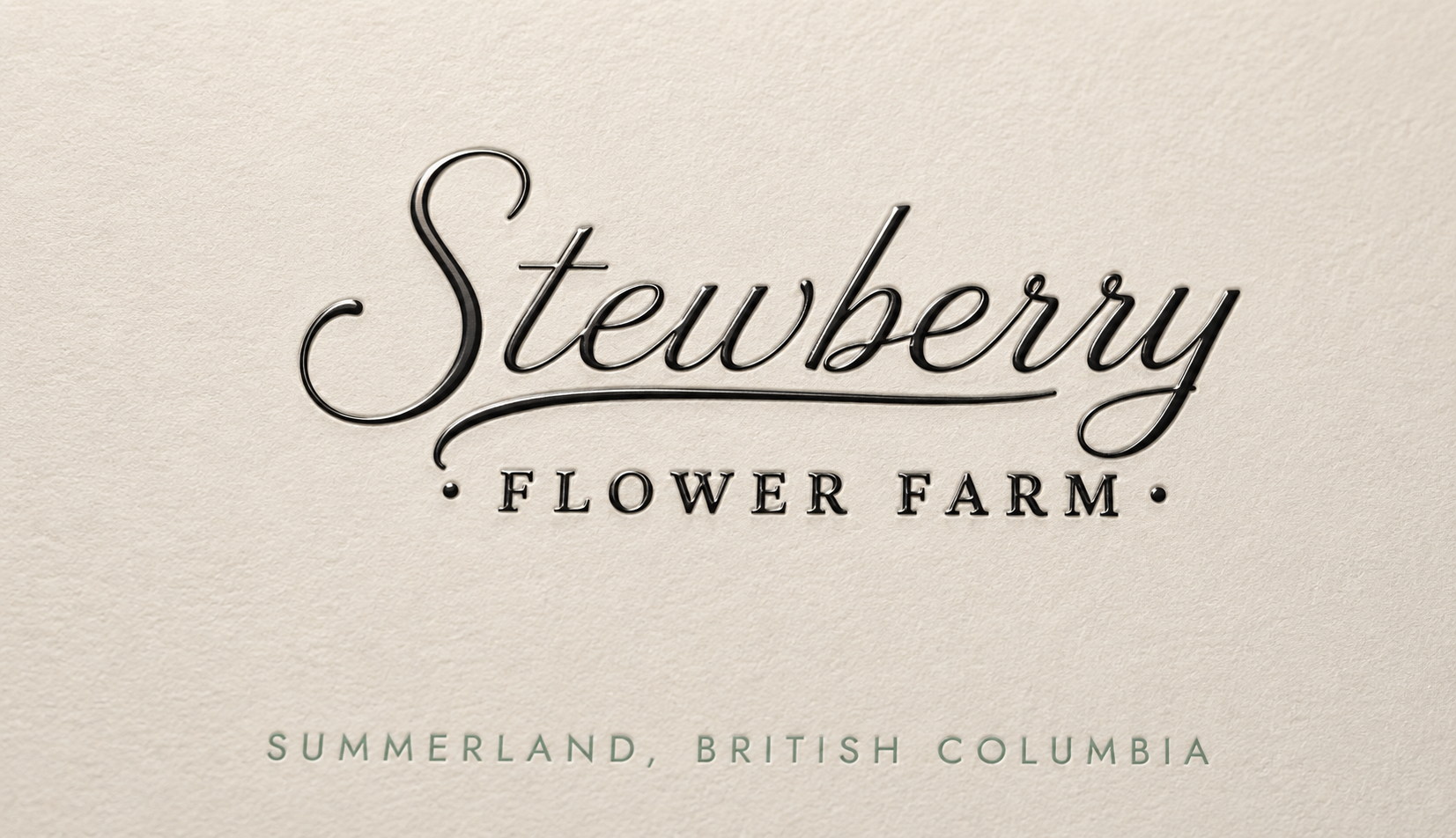 Stewberry card, glossy front