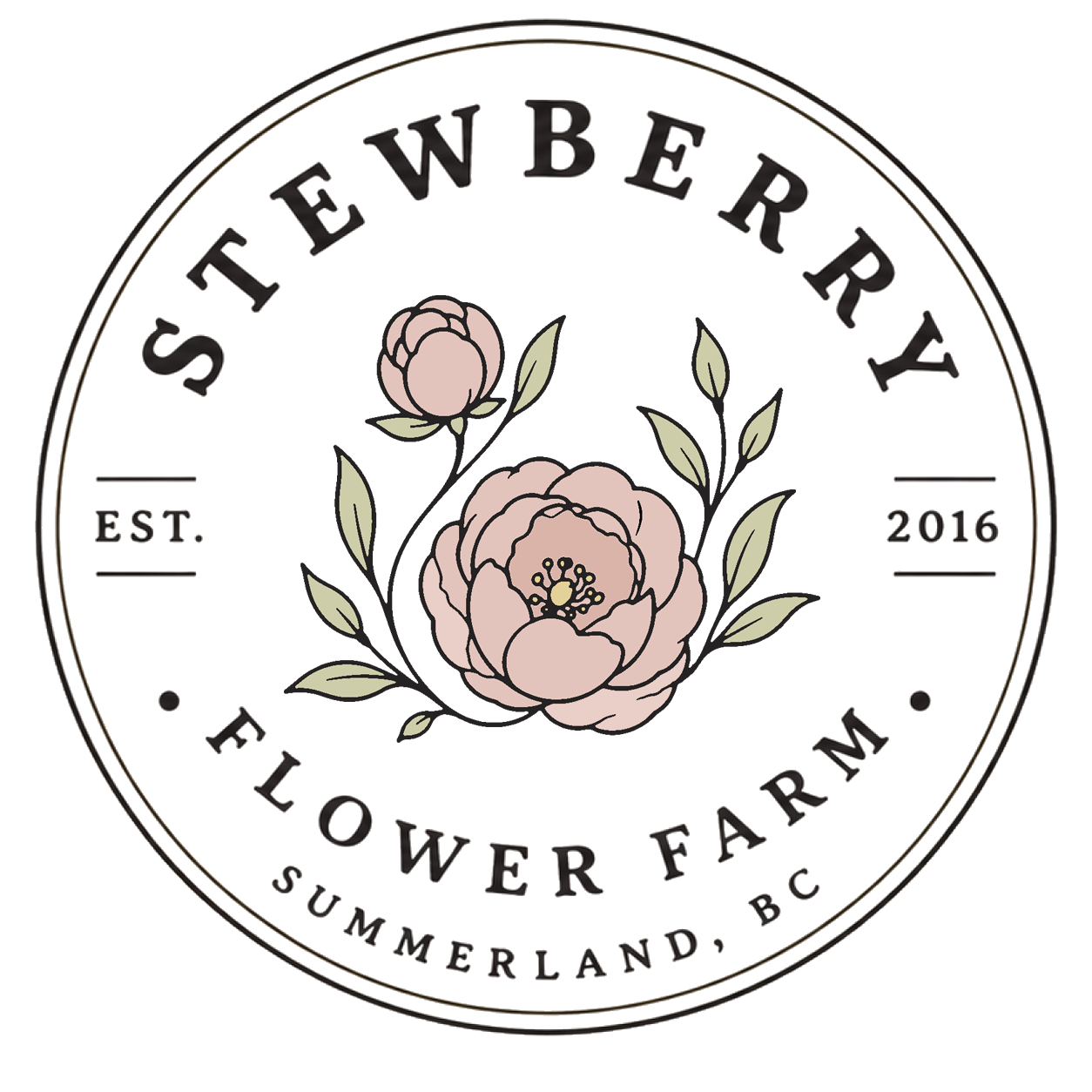 Stewberry circle stamp