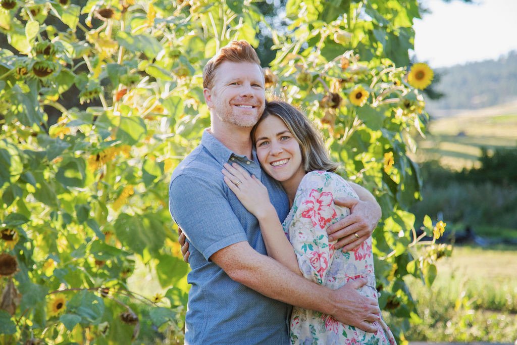 Renee and Chris Stewart at Stewberry Flower Farm