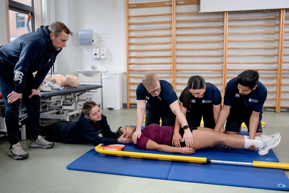 Behind the scenes on a UCLAN School of Medicine and Dentistry shoot