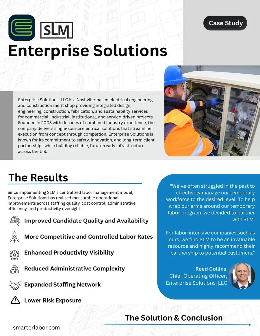 Enterprise Solutions case study cover page, COO perspective