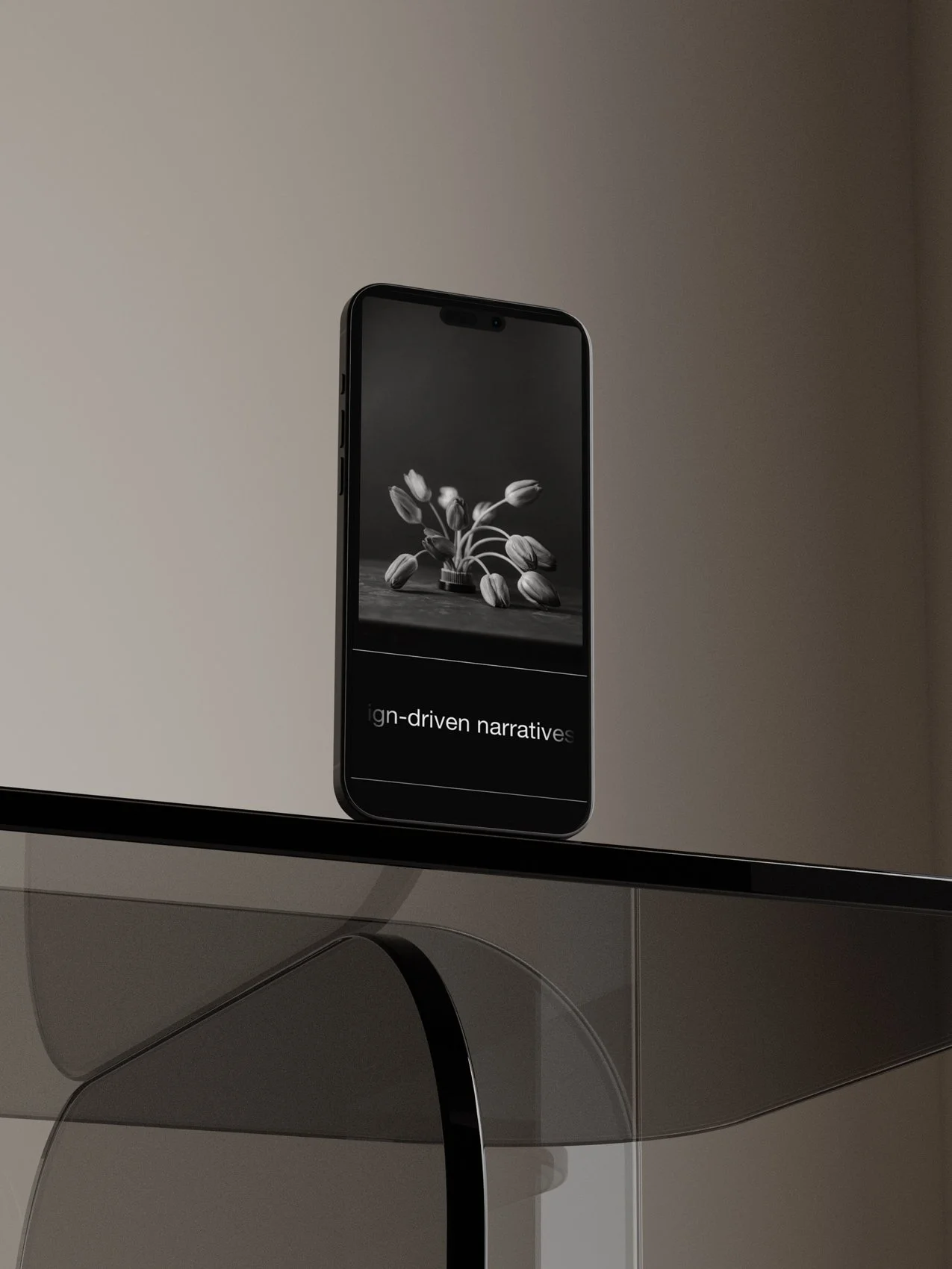 Liren Squarespace agency website template shown on a mobile screen.