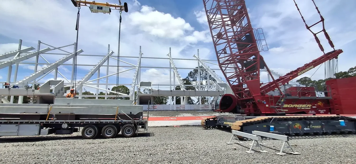 Vita Load Navigator supporting a lifting operation at the Penrith Stadium redevelopment