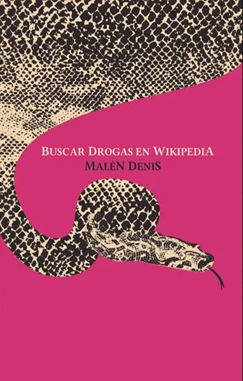 Buscar drogas en Wikipedia cover: snake on magenta