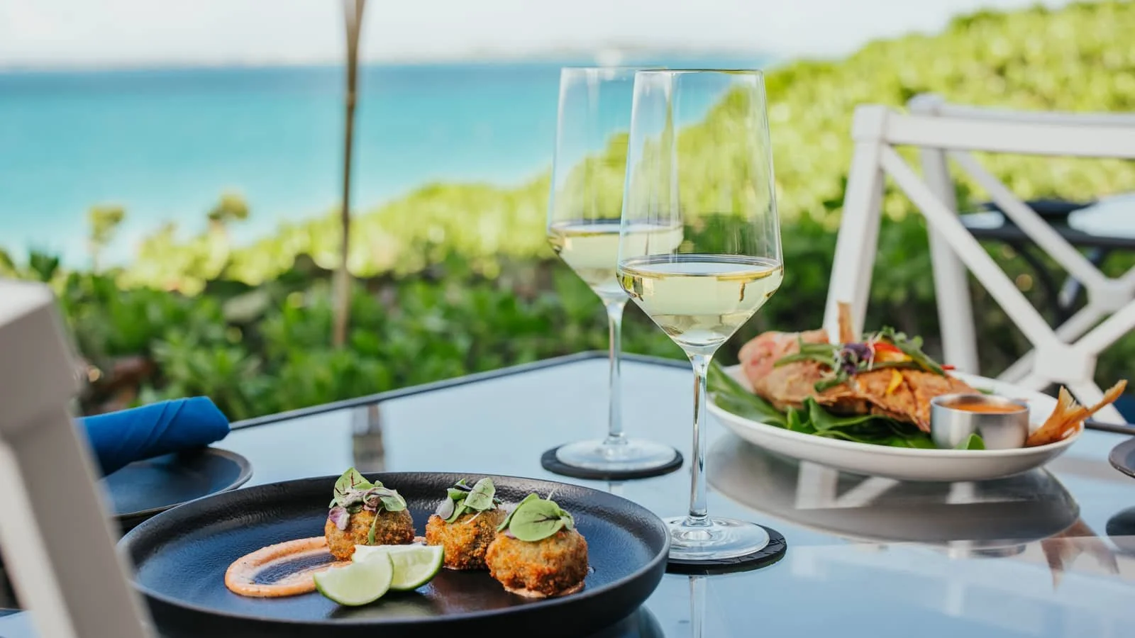 Fine dining restaurant at The Ocean Club Bahamas Four Seasons