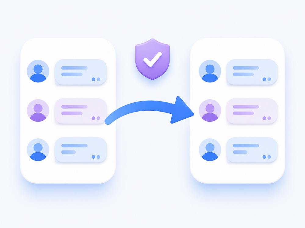 Your text messages stay safe when you switch to Messenger Chat Home, with nothing lost and nothing to import