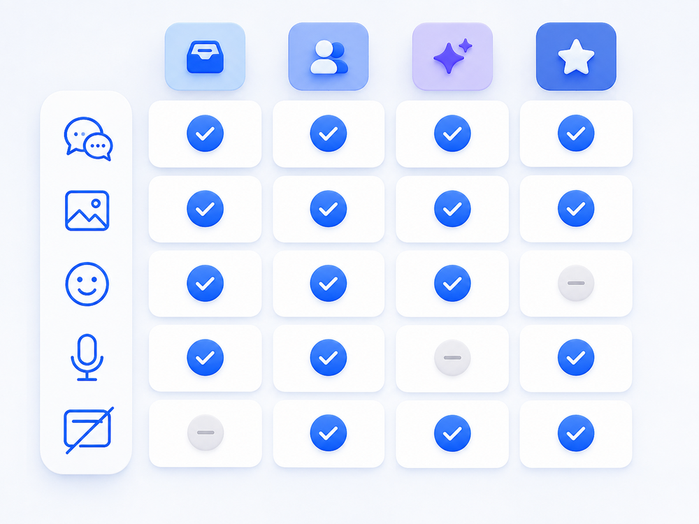 A feature checklist for choosing a free Android texting app like Messenger Chat Home
