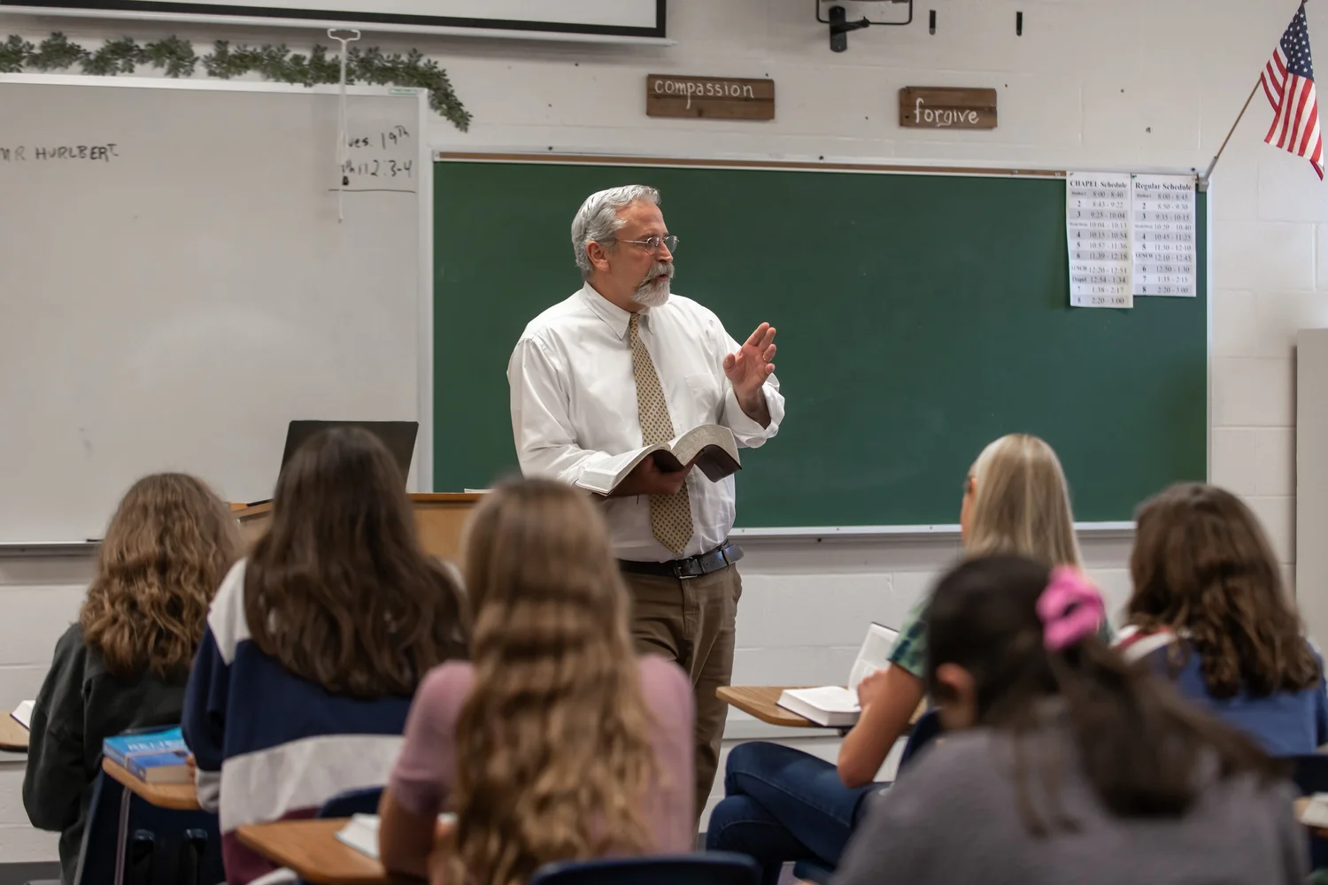 Students learning at Lancaster County Christian School