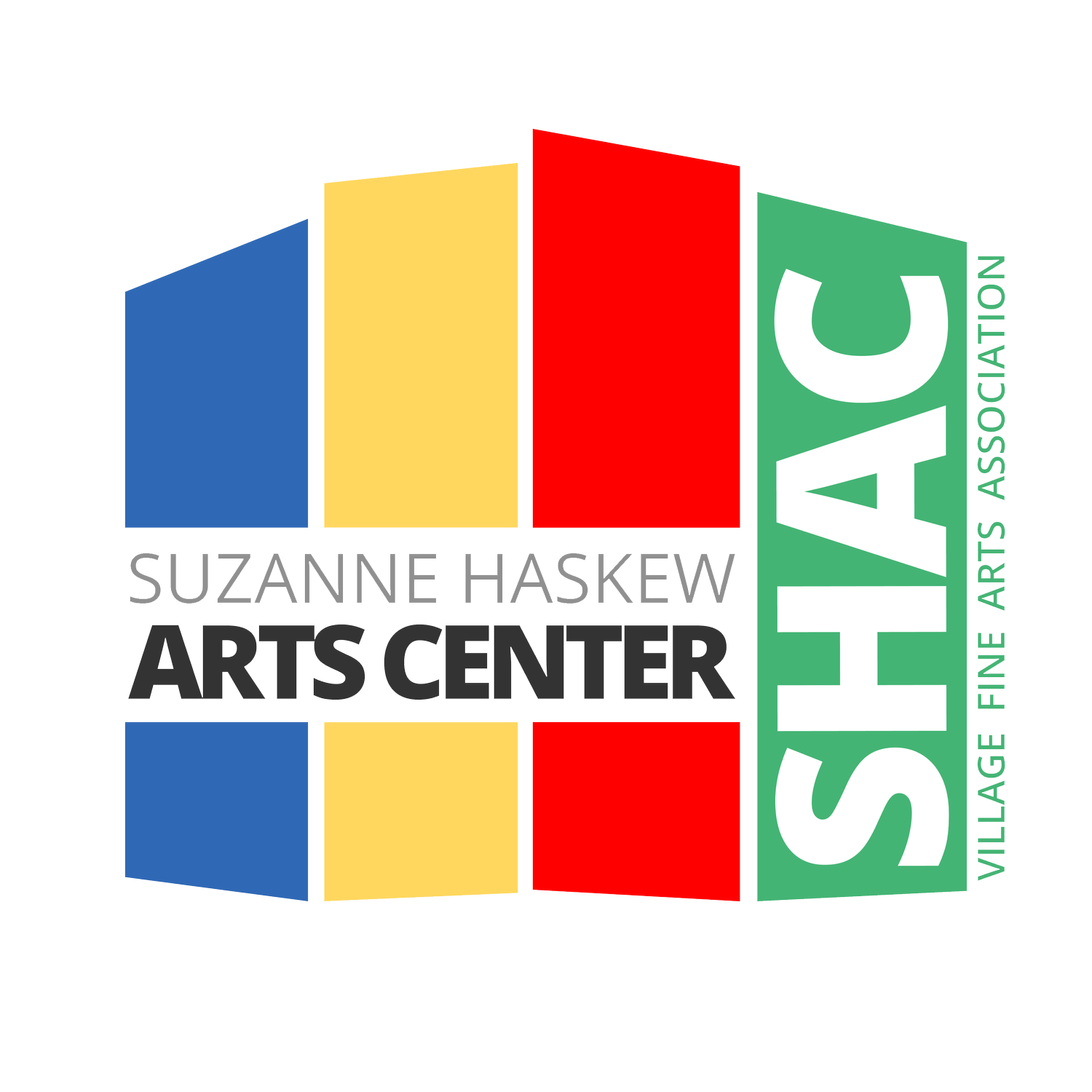 The Suzanne Haskew Arts Center (The SHAC) logo