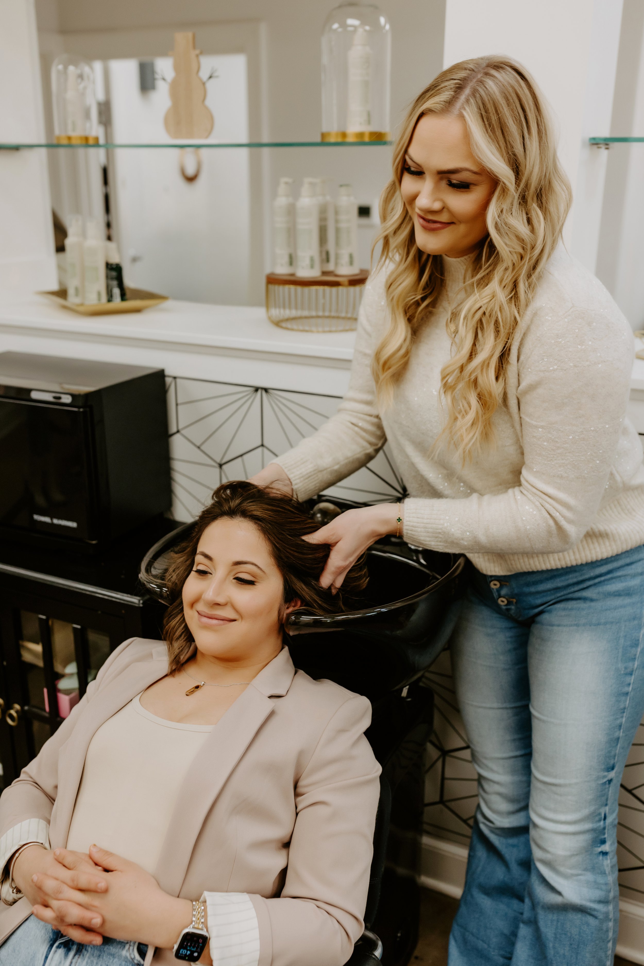 Organic-based, low-tox color and finishing products used at Clean Beauty Boutique