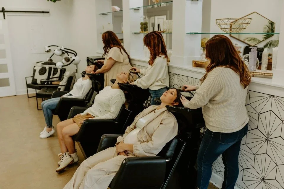 Stylist consultation at Clean Beauty Boutique, New Lenox